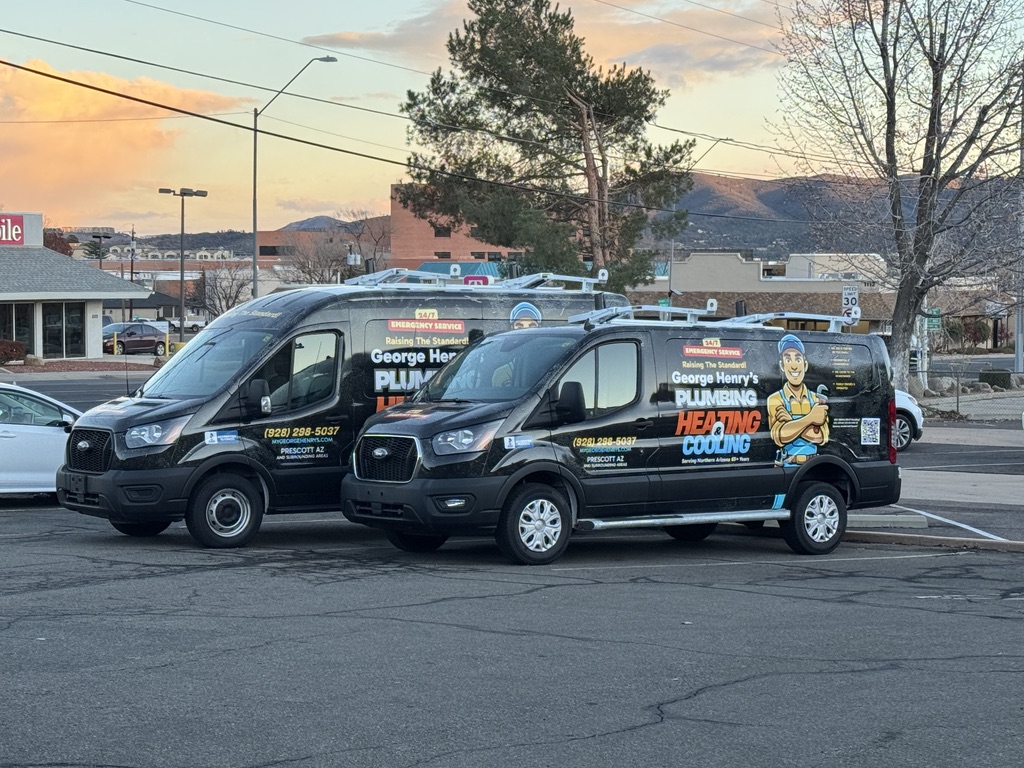 George Henry's wrapped black service vans in Northern Arizona
